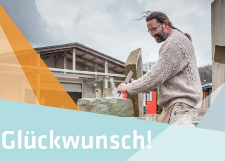 Glückwunsch an Steinbildhauer Timothy Vincent